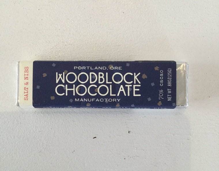 Woodblock Chocolate .88 oz (25g) Bars