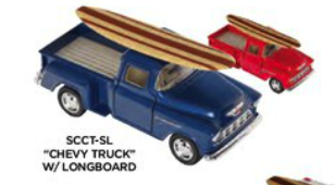 Surf Car Chevy Truck w/Longboard (P/B)