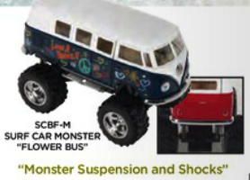 Surf Car Monster Flower VW Bus (P/B)