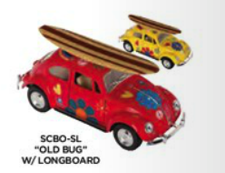 Surf Car Old VW Bug w/Longboard (P/B)