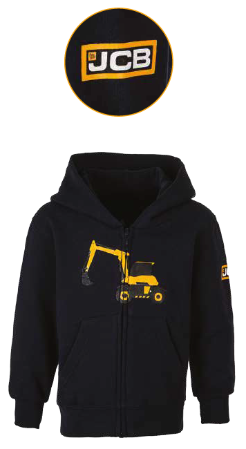JCB Hydradig Distressed Navy Hoody
