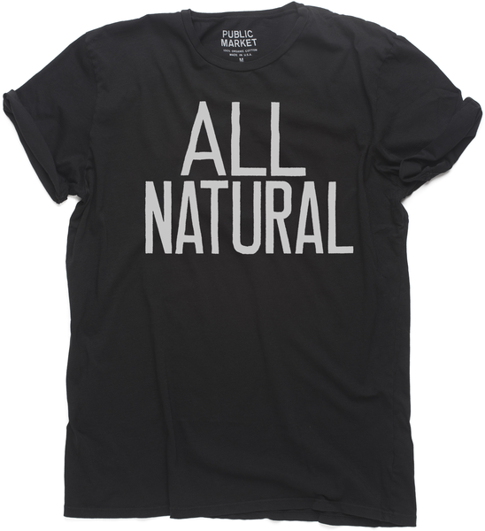 Kids All Natural Black T-Shirt